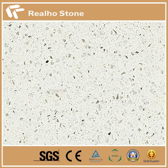 Snow White Sparkle Quartz Tiles
