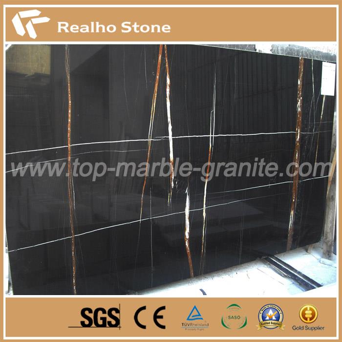 Black Sahara Noir Marble Slabs for Vanity tops