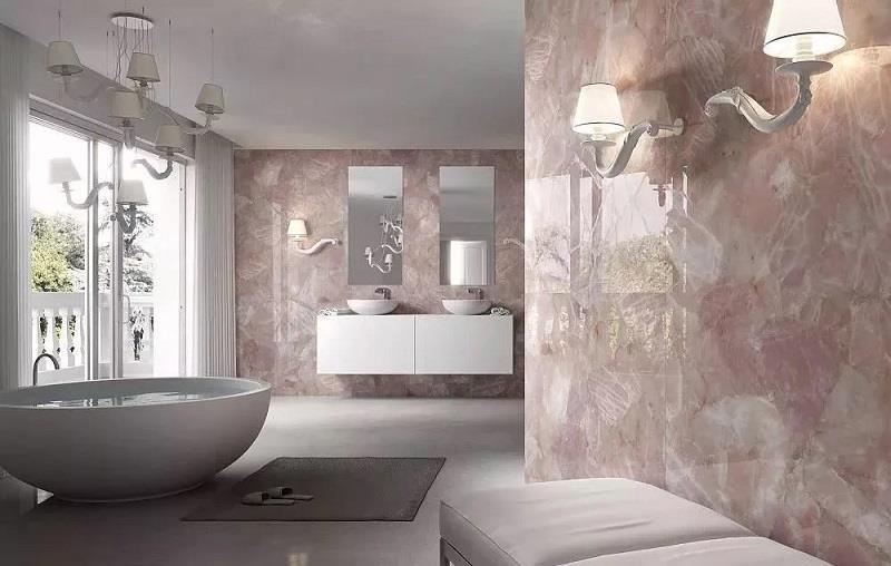 Pink onyx for wall
