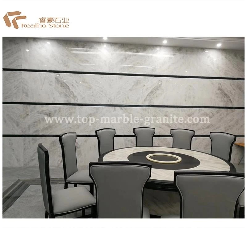Cloudy White Marble Wall