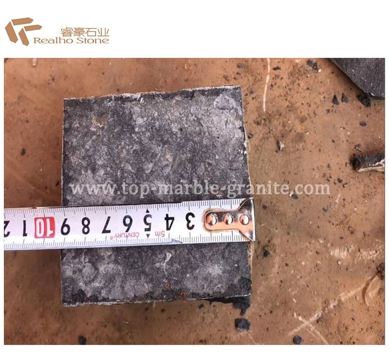 black cubic stone