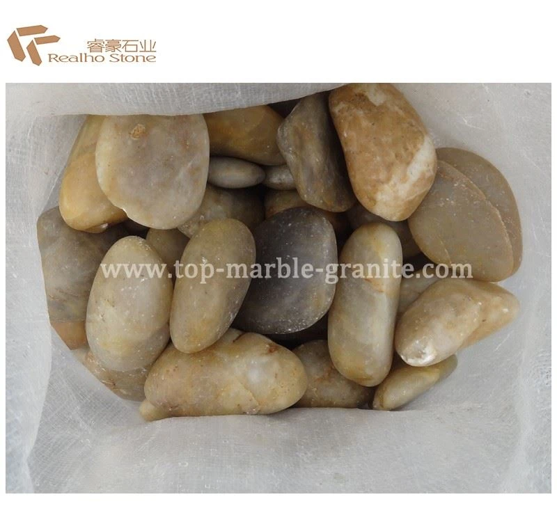mixed color natural river stone