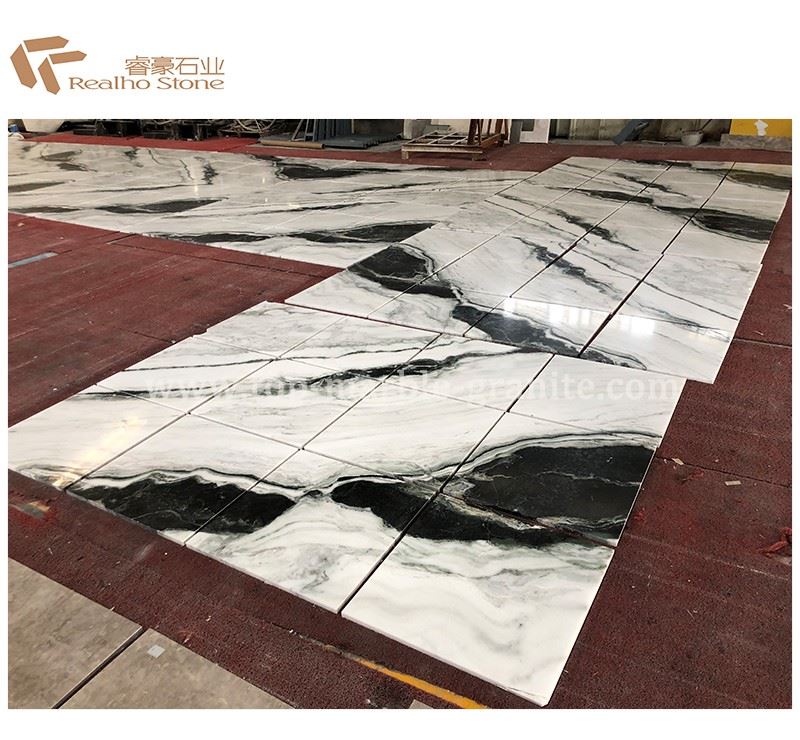 Panda White Marble Floor Tiles