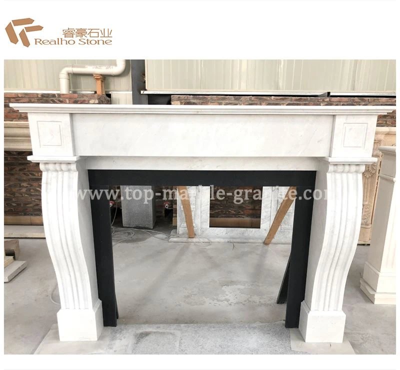 modern marble fireplace
