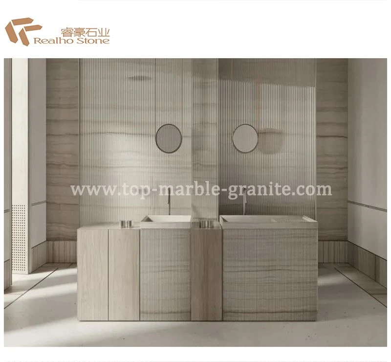 Grey Wood Marble Vanity Top