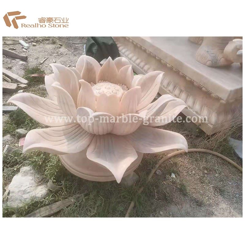 Pink marble lotus