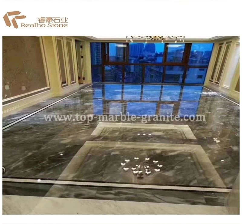 marble blue floor tiles