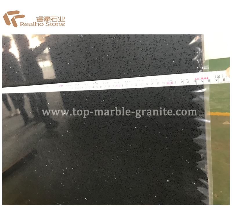 quartz black tiles
