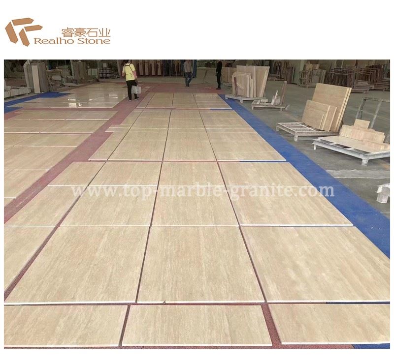 beige travertine tiles