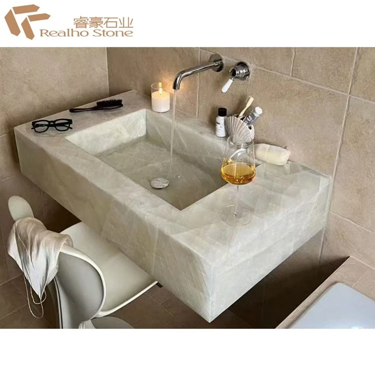 White Crystal Natural Stone Vanity Top Coffee Table Top suppliers