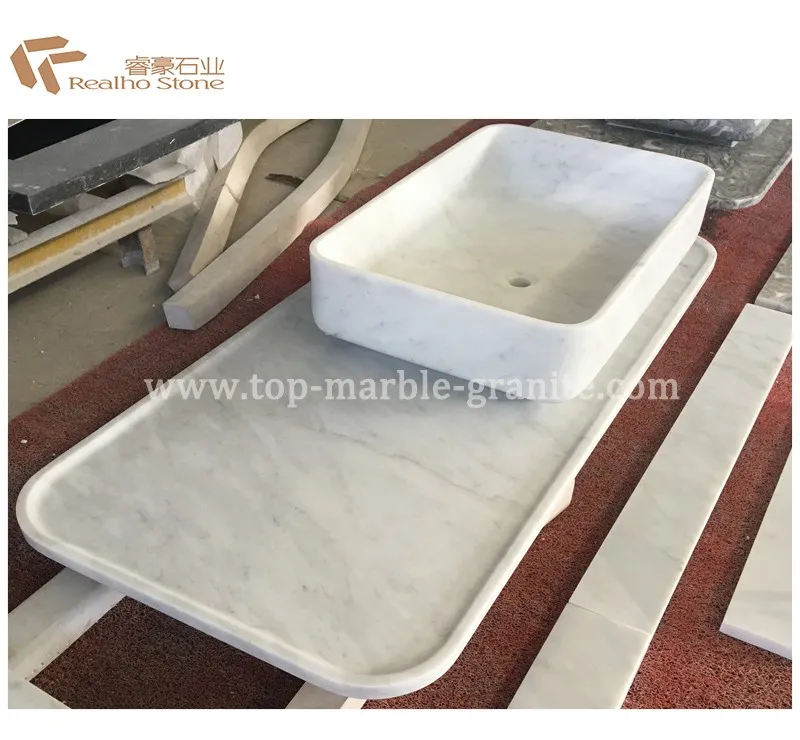 Carrara White Marble Washbasin Stone Sinks suppliers
