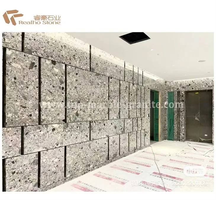 Ceppo Grey Marble Slab Like Terrazzo Stone Supplier best