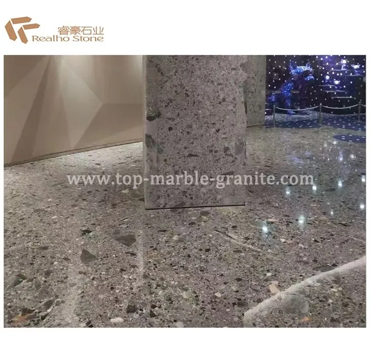 Ceppo Grey Marble Slab Like Terrazzo Stone Supplier suppliers