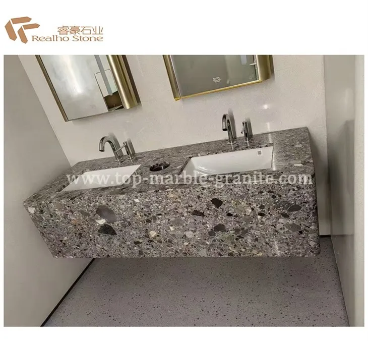 Ceppo Grey Marble Slab Like Terrazzo Stone Supplier price