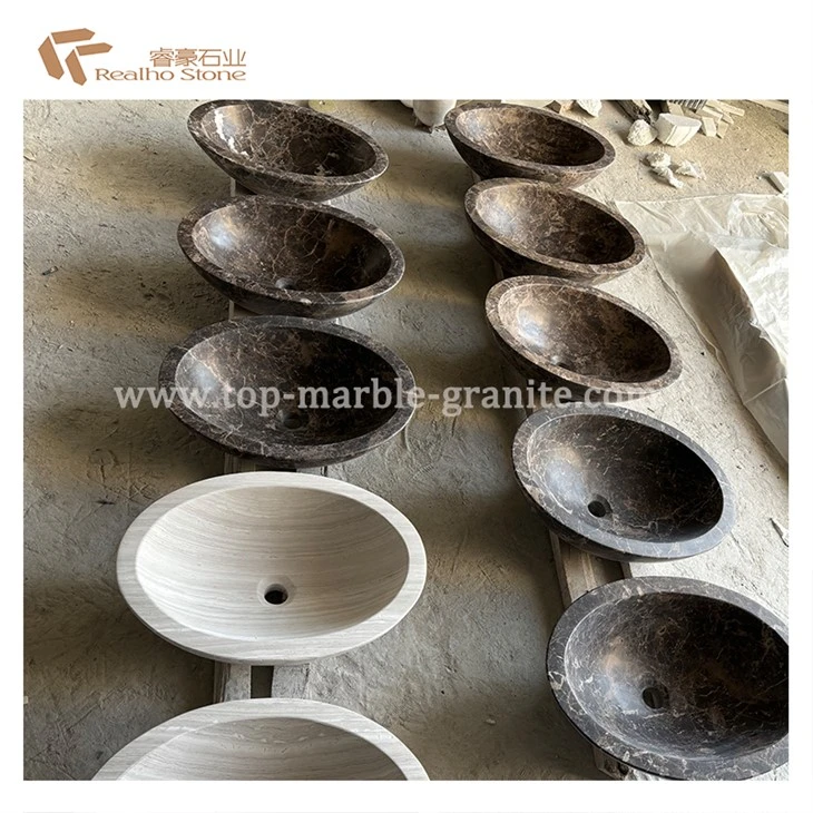 Factory Price Oval Shape Marble Wash Basin Sink