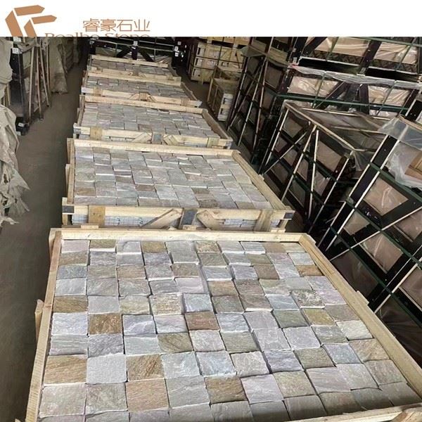High Quality Outdoor Natural Slate Cubes