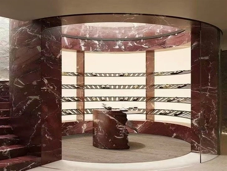 deep red marble