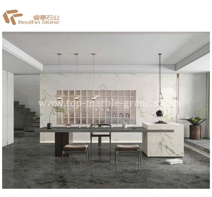 Oriental White Marble With Black Veins Polished Wall Floor Tile