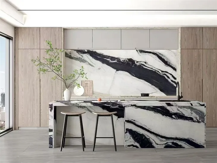 panda white marble slab
