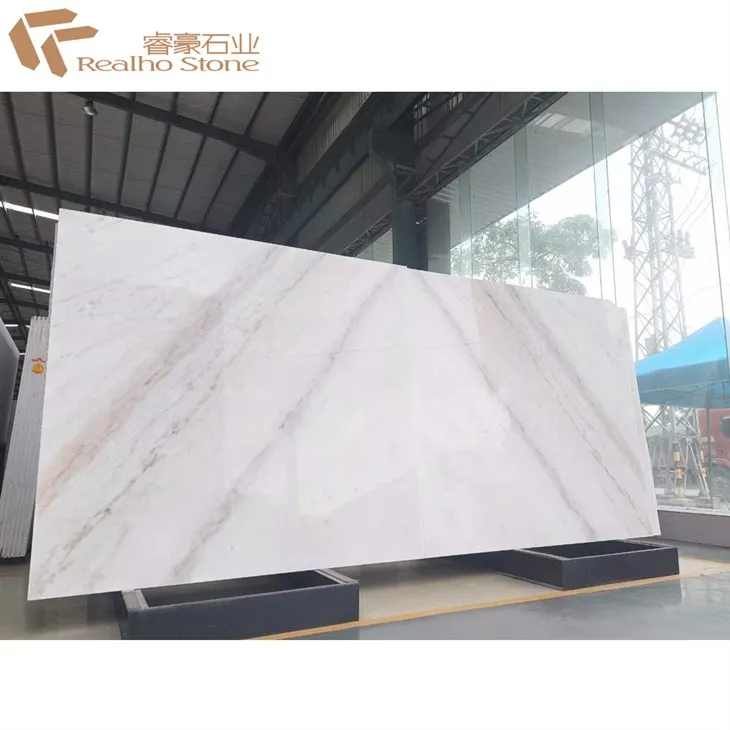 Polished Flamed GuangXi White Marble Slab Wall Floor Tile