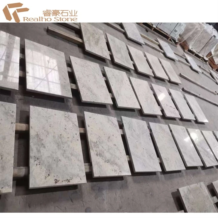 Polished Flamed River White Granite