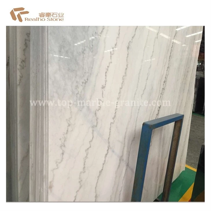 Polished Guangxi White Marble Slab