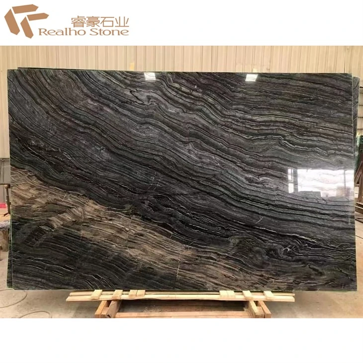 Polished Honed Black Forest Marble Slab Wall Floor Tile