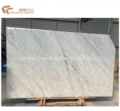 Bianco Italian White Carrara White Marble Polished Marble Slabs1.8CM Thickness