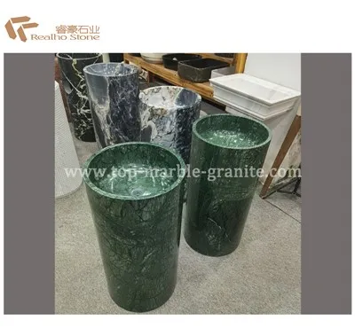 Green Verde Marble Marble Sinks Basin