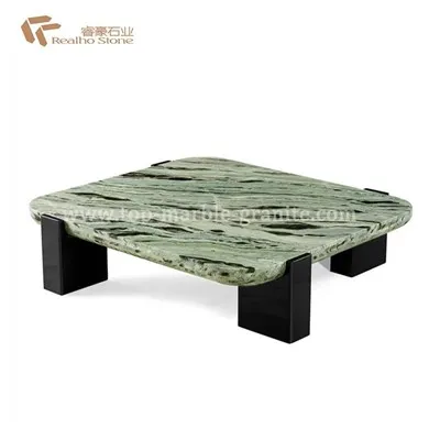 Marble Furniture - Green Stone Coffee Table