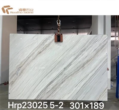 Natural Polished Honed Palissandro White Marble Paving Floor Tile