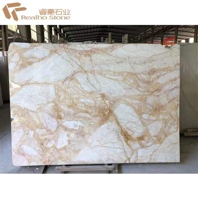 Natural Slabs Stone Spider Onyx Slabs With Gold Veins