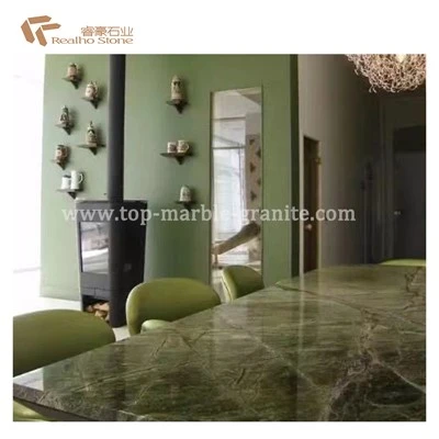 Rainforest Green Marble Slabs For Home Decoration