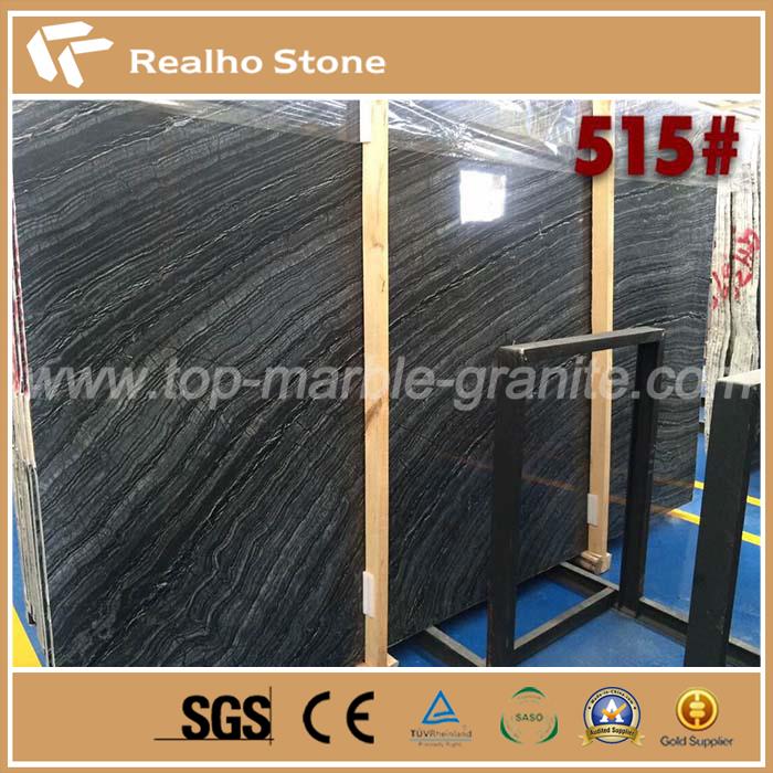 Nature Antique Black Oak Wooden Marble Slab
