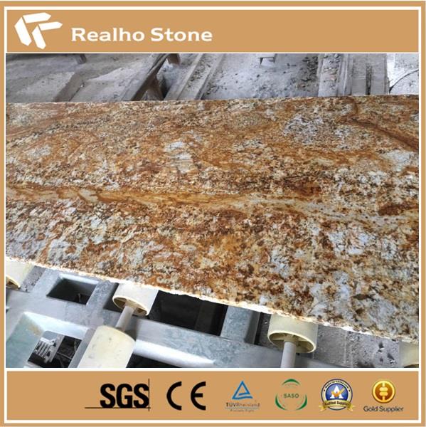 Polished Giallo Oxford Gold Granite Slabs For Prefab Countertop