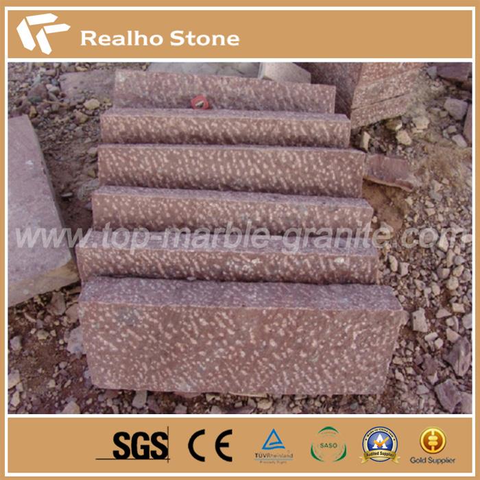 Red Porphyry Stone Paving Setts and Kerbs