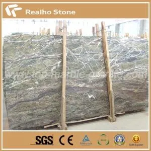 India Rainforest Green Marble Slab for Flooring Tile Decoration