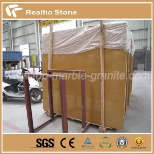 Nature Turkey Empire Gold Polished Marble Slab for Hotel Project