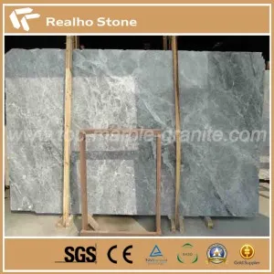 Nature Polished Silver Mink Grey Marble Slab for Building Material