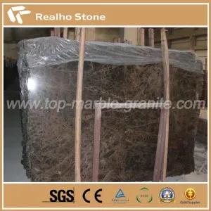 Spain Dark Marron Emperador Marble Slab for Hotel Project