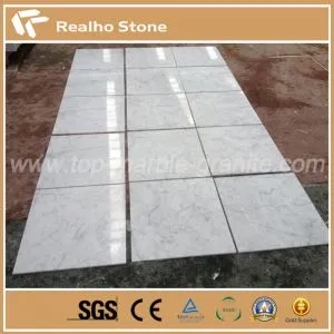 Italy Bianco Carrara White Lasa Marble Tile for Flooring Tile