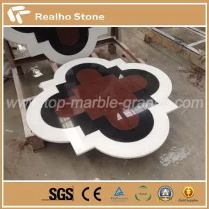 Customized Granite Waterjet Patterns Floor Tiles