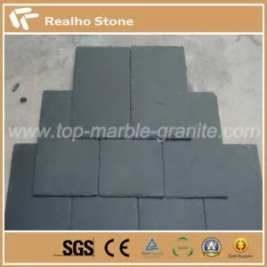 Natural Black Roofing Stone Black Slate Roof Tile