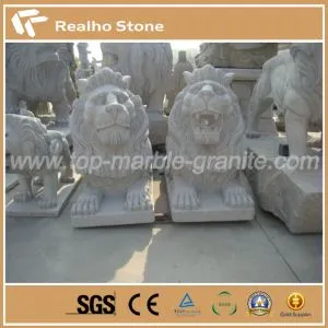 Large Garden Stone Animal Lion Statues