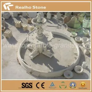 Large Outdoor Garden Marble Sculptural Stone Fountain