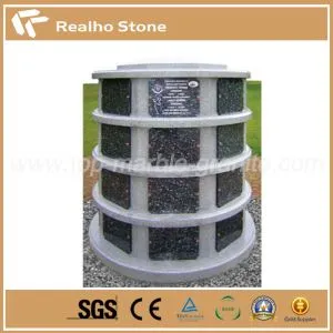 Shared Upright Granite Tombstone Custom Monuments for Cemetery