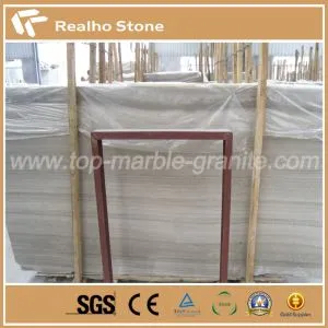 Nature Gray Wooden Marble /Silk Georgette Marble / Grey Wooden Vein Marble Slab For Wall / Floor Decoration