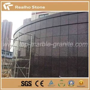 Classic Tan Brown Granite Tile For Wall Hanging Design