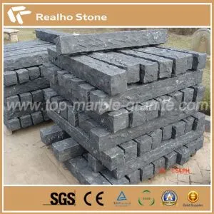 Natural Split Zhangpu Black Granite Kerb Stone