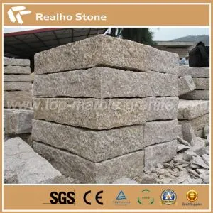 Sunset Yellow Granite Kerbstone For Road Driveways